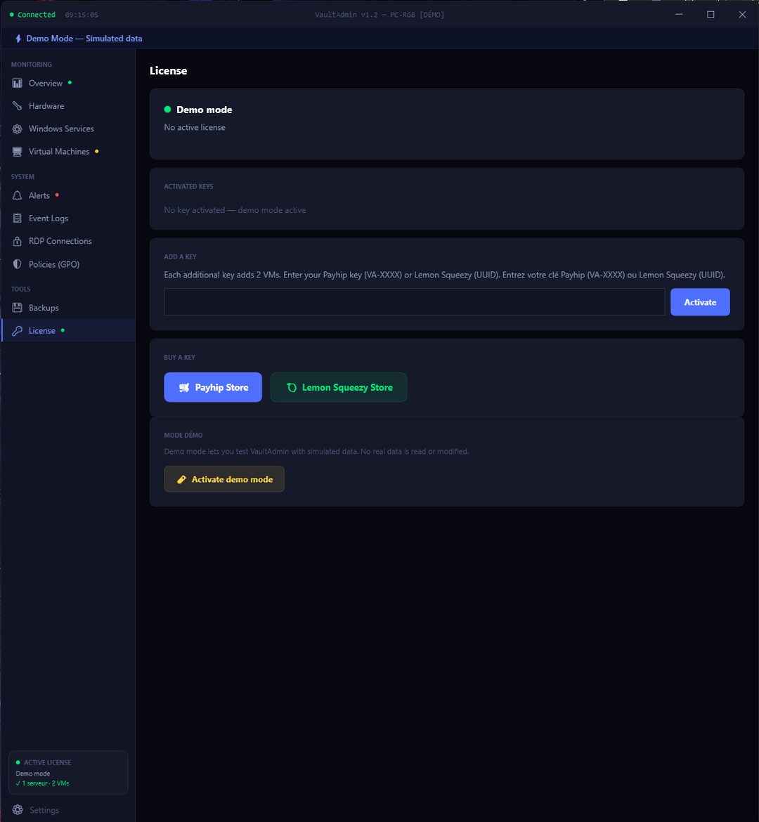 VaultAdmin — License